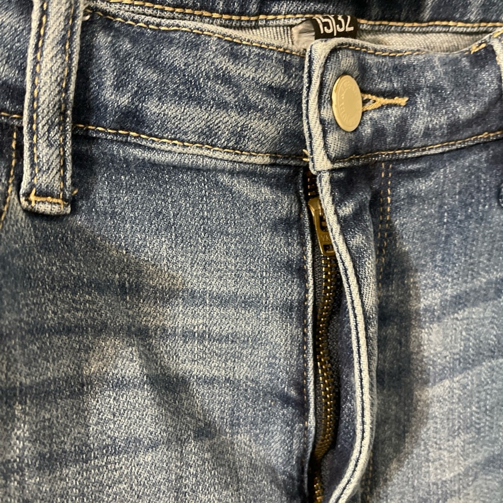 Judy Blue High Rise Skinny Jeans Raw Hem Medium Wash Stretch Streetwear 15/32 - Picture 5 of 8